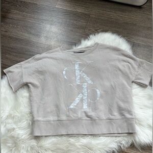 *REMOVING JANUARY 31st* Calvin Klein Light Taupe Crop Top